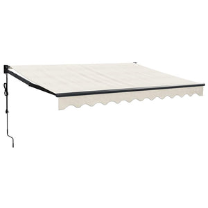 Elektrische Markise mit Kurbel Creme 3,5x2,5 m