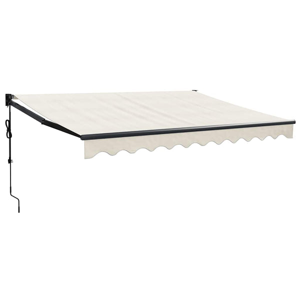 Elektrische Markise mit Kurbel Creme 3,5x2,5 m