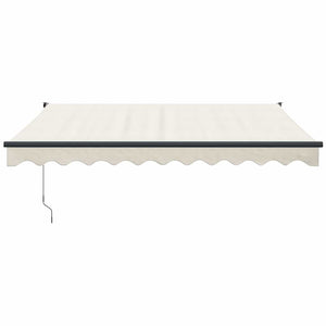 Elektrische Markise mit Kurbel Creme 3,5x2,5 m