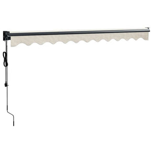 Elektrische Markise mit Kurbel Creme 3,5x2,5 m