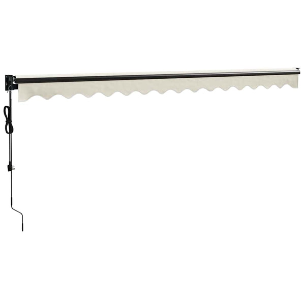 Elektrische Markise mit Kurbel Creme 4x3 m