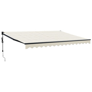 Elektrische Markise mit Kurbel Creme 4,5x3 m