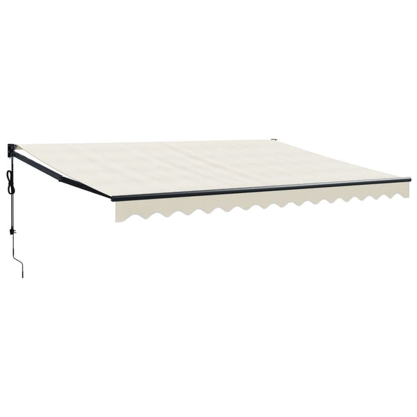 Elektrische Markise mit Kurbel Creme 4,5x3 m