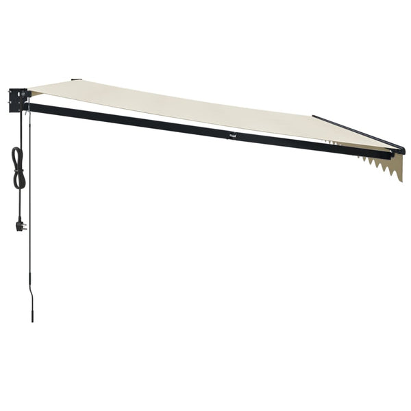 Elektrische Markise mit Kurbel Creme 4,5x3 m