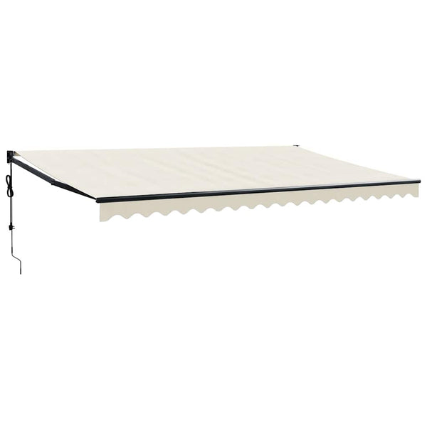 Elektrische Markise mit Kurbel Creme 5x3 m