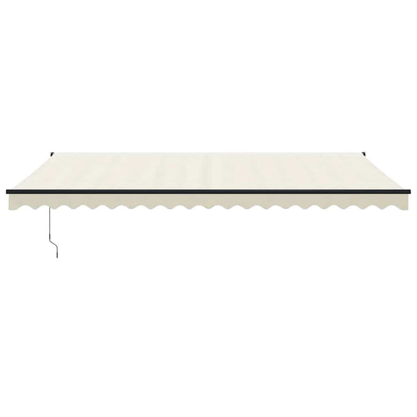 Elektrische Markise mit Kurbel Creme 5x3 m