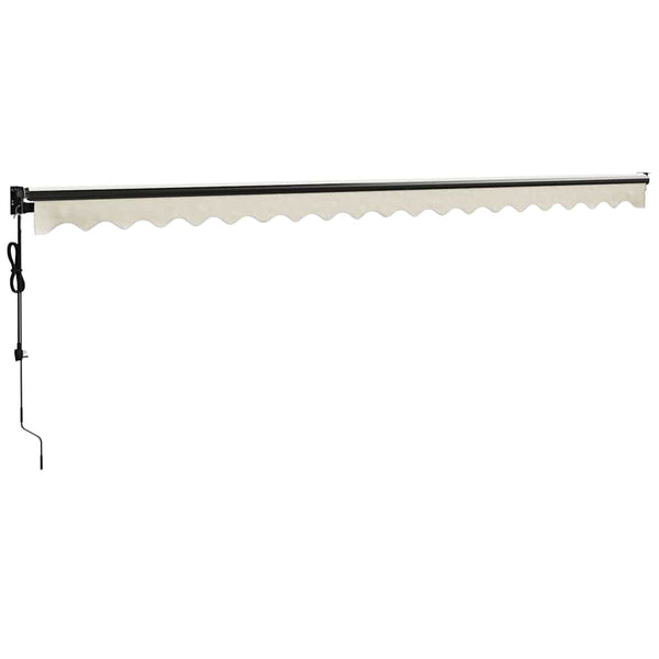 Elektrische Markise mit Kurbel Creme 5x3 m