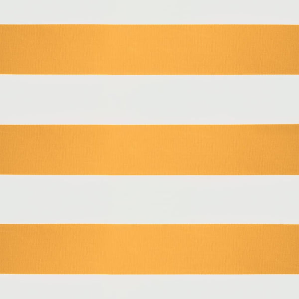 Elektrische Markise mit Kurbel Gelb und Weiß 3x2,5 m