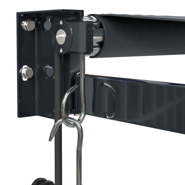 Elektrische Markise mit Kurbel Anthrazit 3x2,5 m