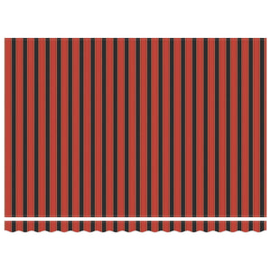 Elektrische Markise mit Kurbel Orange und Braun 4,5x3 m