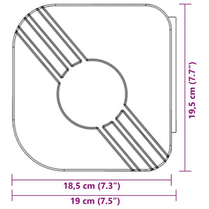 Markise Einziehbar Blau und Weiß 4,5x3 m Stoff und Aluminium