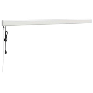 Markise Einziehbar Blau und Weiß 4,5x3 m Stoff und Aluminium