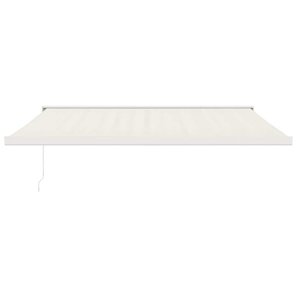 Markise Einziehbar Creme 4,5x3 m Stoff und Aluminium