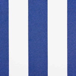 Markise Einziehbar Blau und Weiß 4x3 m Stoff und Aluminium