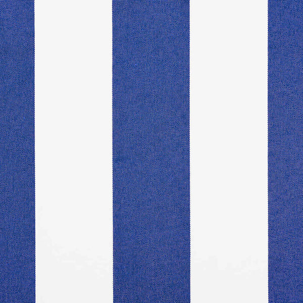 Markise Einziehbar Blau und Weiß 4x3 m Stoff und Aluminium