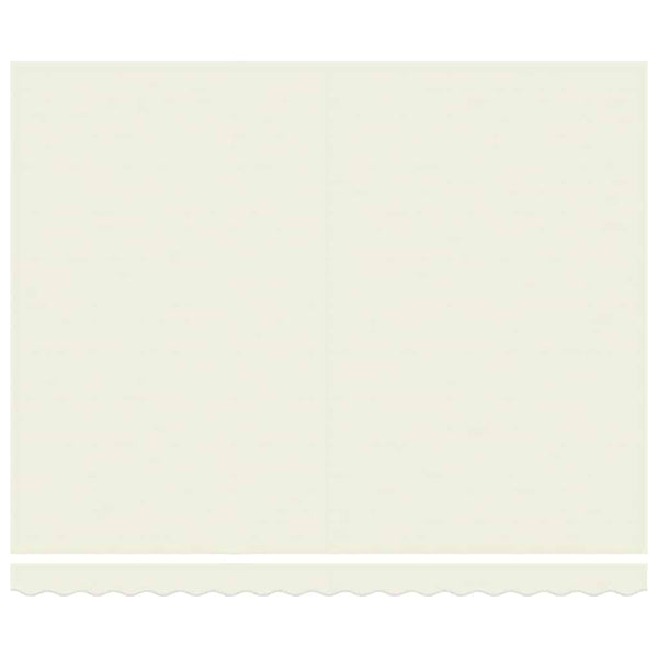 Markise Einziehbar Creme 4x3 m Stoff und Aluminium
