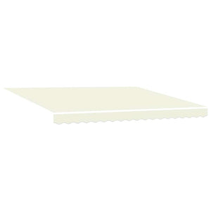 Markise Einziehbar Creme 4x3 m Stoff und Aluminium