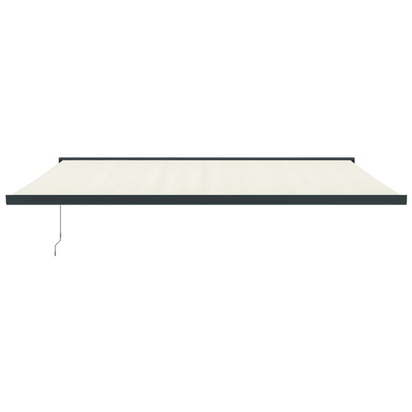 Markise Einziehbar Creme 5x3 m Stoff und Aluminium