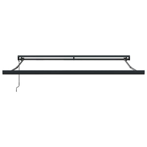Markise Einziehbar Orange und Braun 3x2,5 m Stoff und Aluminium
