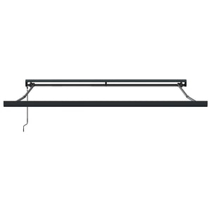 Markise Einziehbar Orange und Braun 3,5x2,5 m Stoff & Aluminium