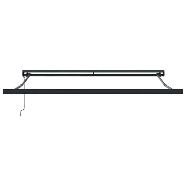 Markise Einziehbar Orange und Braun 3,5x2,5 m Stoff & Aluminium