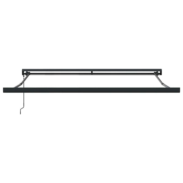 Markise Einziehbar Orange und Braun 3,5x2,5 m Stoff & Aluminium