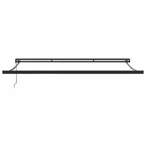 Markise Einziehbar Orange und Braun 4x3 m Stoff & Aluminium