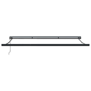 Markise Einziehbar Orange und Braun 4,5x3 m Stoff und Aluminium