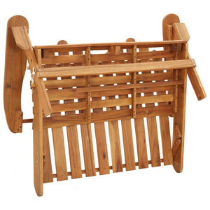 Adirondack Gartenbank Akazie Massivholz 126cm