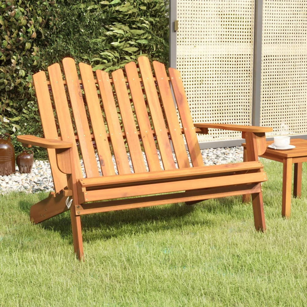 Adirondack Gartenbank Akazie Massivholz 126cm