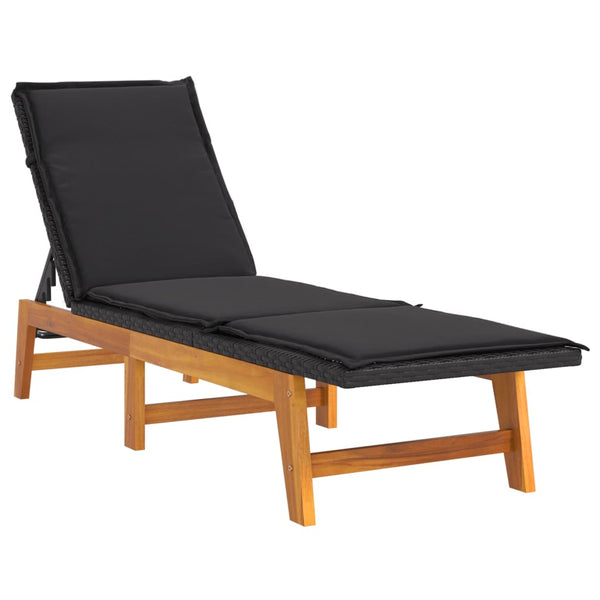 Sonnenliegen mit Auflagen, 2er Set