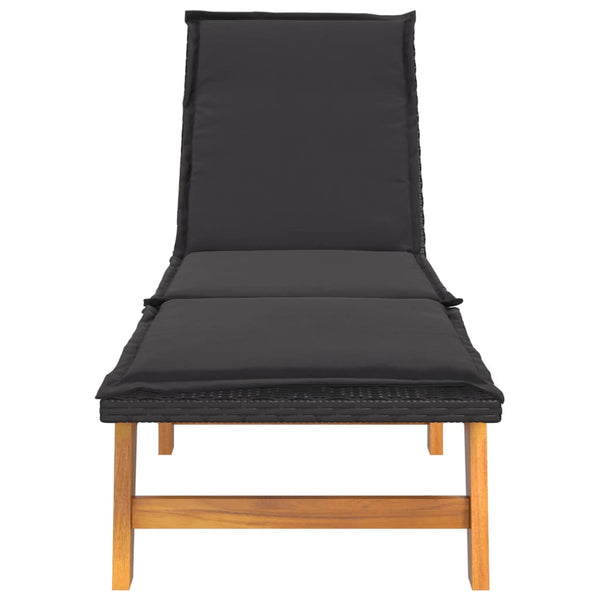 Sonnenliegen mit Auflagen, 2er Set