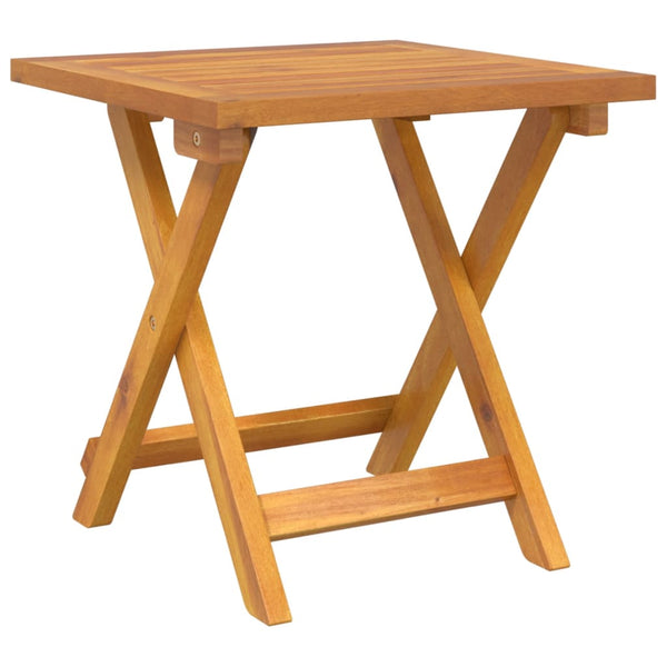 Sonnenliege mit Tisch aus Akazienholz & Rattan