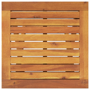 Sonnenliege mit Tisch aus Akazienholz & Rattan