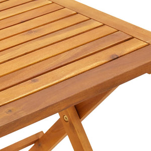 Sonnenliege mit Tisch aus Akazienholz & Rattan