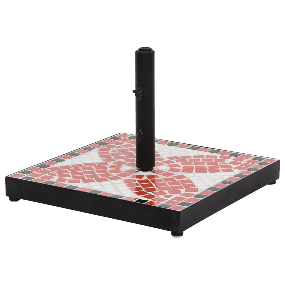 Quadratischer Sonnenschirmständer Terrakotta 12kg