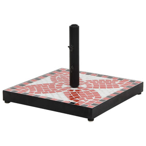 Quadratischer Sonnenschirmständer Terrakotta 12kg