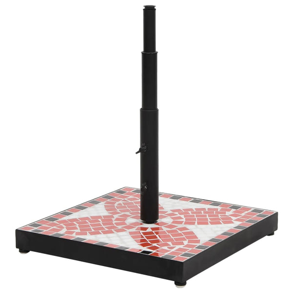 Quadratischer Sonnenschirmständer Terrakotta 12kg