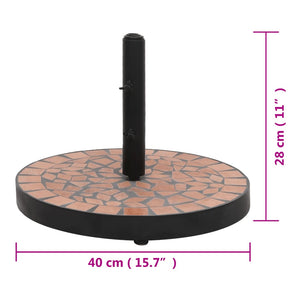 Terrakotta Sonnenschirmständer Rund 12kg