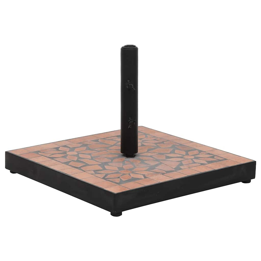 Quadratischer Terrakotta Sonnenschirmständer 12kg