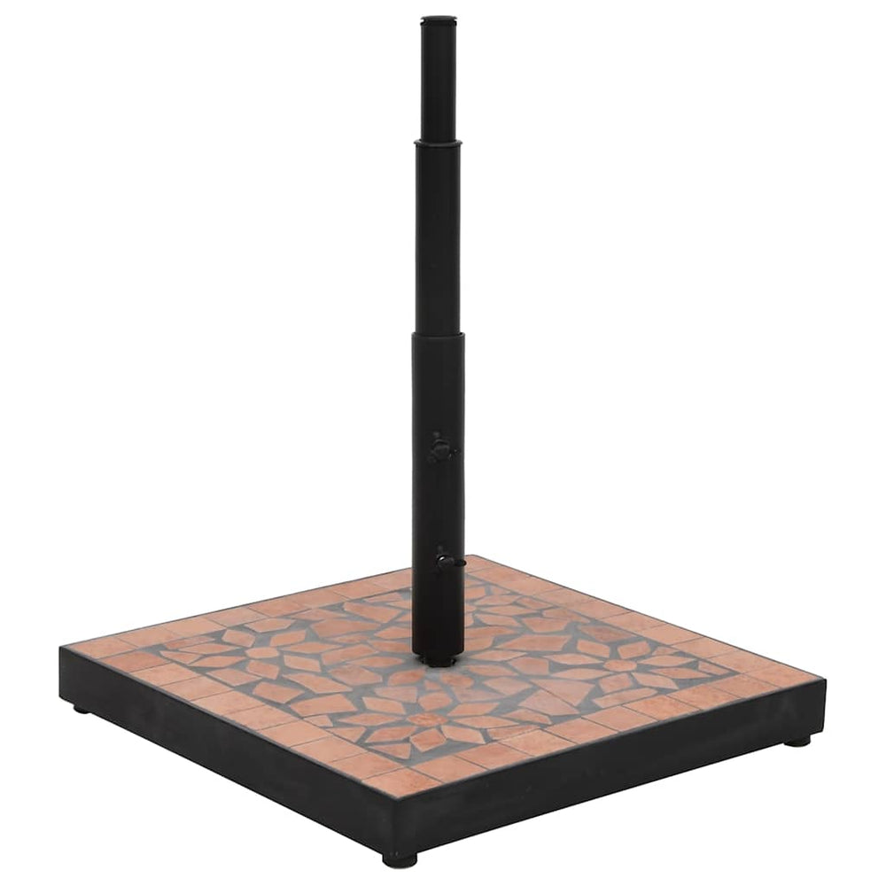 Quadratischer Terrakotta Sonnenschirmständer 12kg