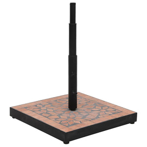 Quadratischer Terrakotta Sonnenschirmständer 12kg