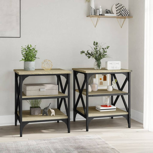 Beistelltische 2er Set Sonoma Eiche