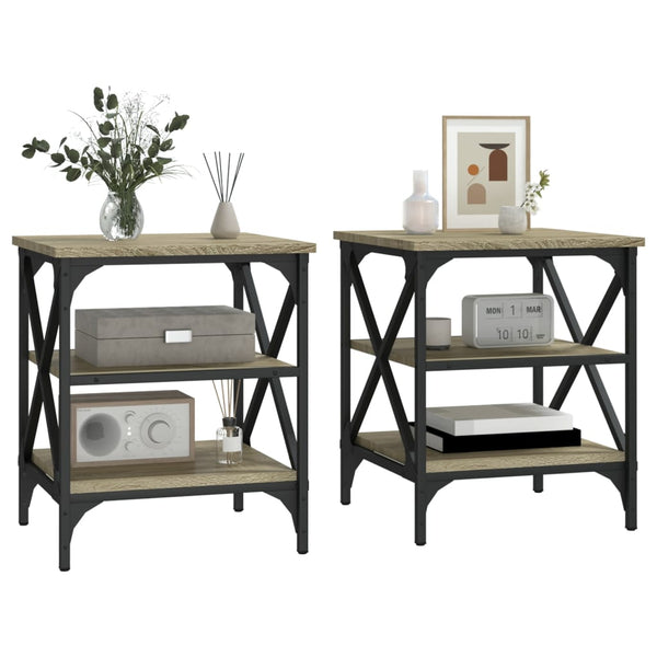 Beistelltische 2er Set Sonoma Eiche
