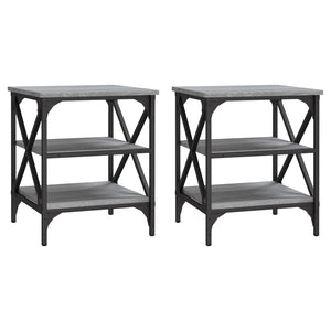 Beistelltische 2er Set Grau Sonoma