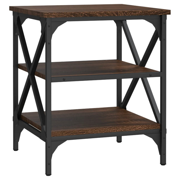 Beistelltische 2er Set Braun Eichenoptik
