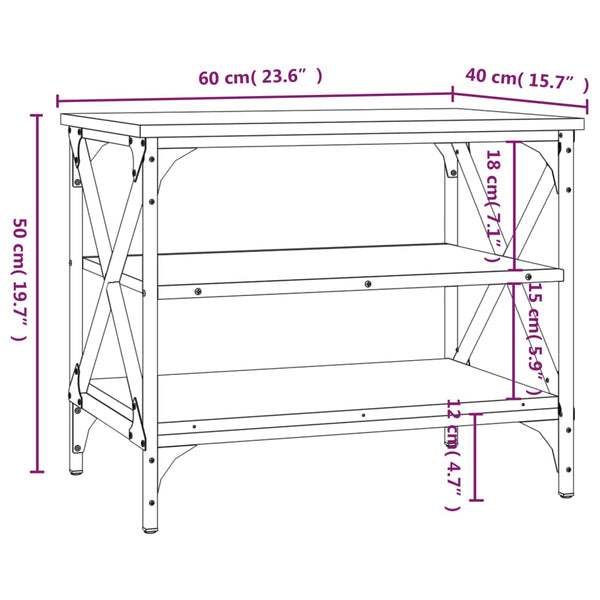 Schwarzer TV-Schrank 60 cm