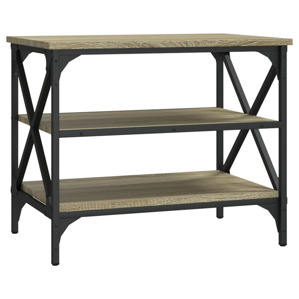 TV-Schrank Sonoma-Eiche 60x40x50 cm Holzwerkstoff mit Eisenrahmen