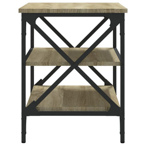 TV-Schrank Sonoma-Eiche 60x40x50 cm Holzwerkstoff mit Eisenrahmen