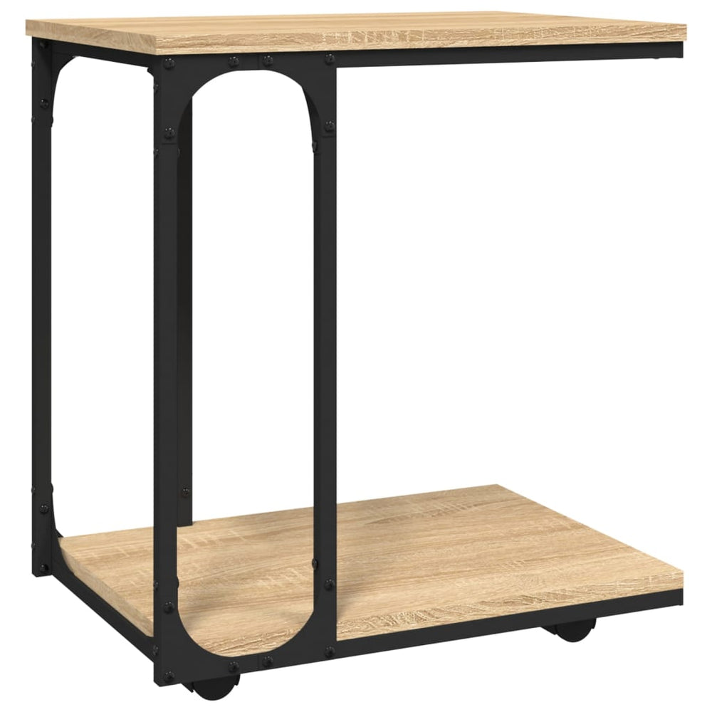 Beistelltisch Sonoma mit Rollen, 50x35 cm